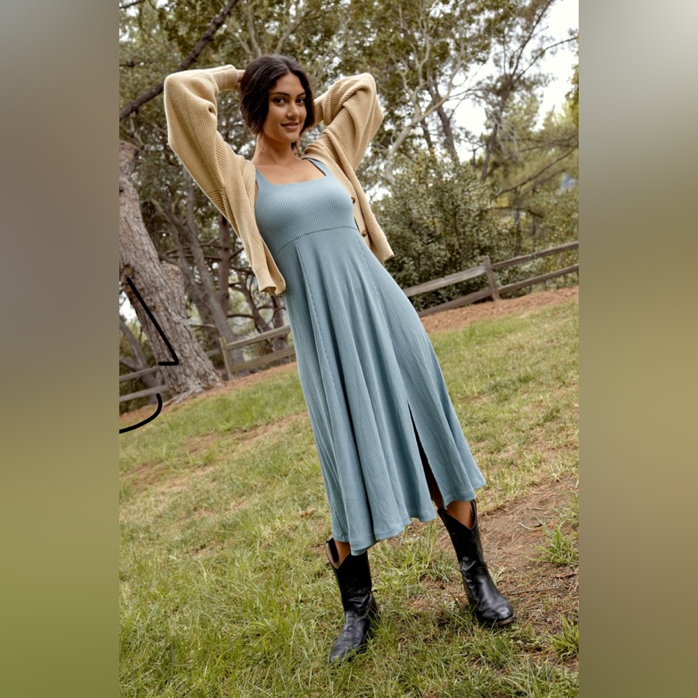 Whimsy + Row Frankie Dress in Lead | Size M